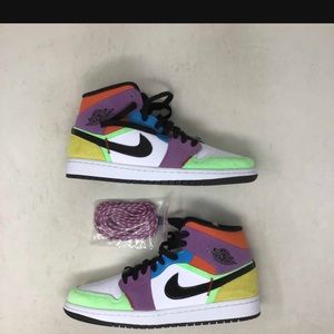 Jordan 1 mid multi color